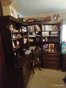 lot 797 image: Harrison Corner Shelves & Desk w Chair
