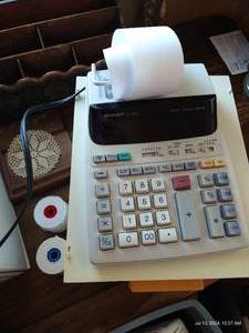 lot 798 image: Big Lot of Office Supplies- Sharp Register, Organizers, Etc