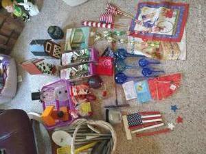 lot 821 image: Garden Decor, Chimes, Aqua Globe, Bird Feeders, Etc