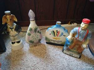 lot 838 image: Decanters- Paul Bunyan, Donkey, Etc