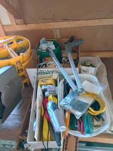 lot 901 image: Misc Hand Tools & Hardware- Stackable Organizers, House Numbers, Etc
