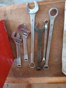 lot 903 image: Six Large Wrenches
