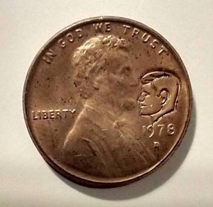 lot 950 image: Lincoln-Kennedy Penny