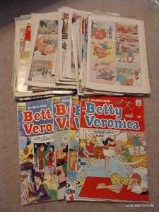 lot 954 image: Vintage Comic Lot - Betty & Veronica  Many Without Covers