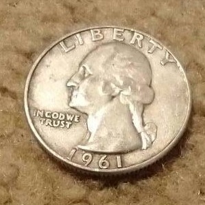 lot 967 image: 90% Silver Quarter