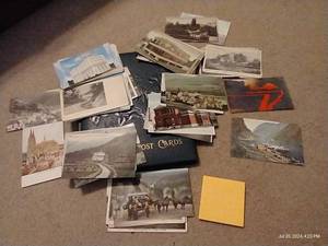 lot 969 image: Almost 50 Vintage Travel Post Cards - ND, Norway, Etc