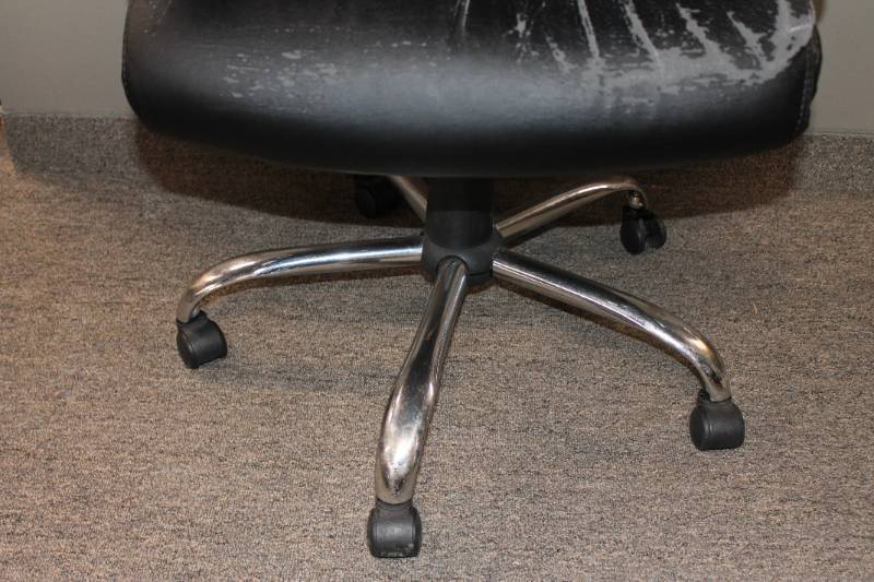 High-back Black Executive Chair with Arms