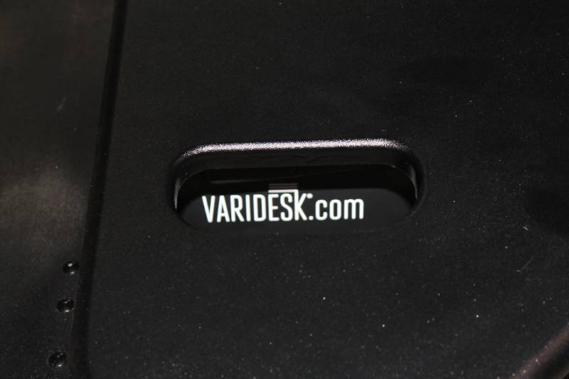 VariDesk Cube Corner 48 Two-Tier Standing Desk Converter for Dual Monitors
