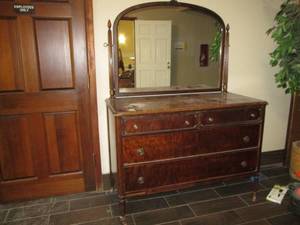 lot 203 image: Dresser in vintage style 50 wide 23 deep