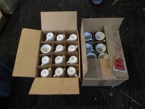 lot 225 image: 2 Boxes filled with coffee mugs...