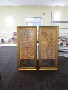 lot 229 image: 2 Large wall art pieces 24 x 55...