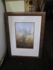 lot 231 image: Framed nature scene 24 x 32...