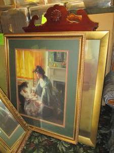lot 290 image: Framed wall decor measuring 33 x 38...