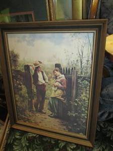 lot 291 image: Framed wall decor measuring 29 x 35...