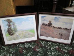 lot 305 image: Framed Money wall art...