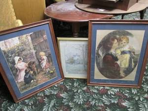 lot 306 image: Framed wall art...