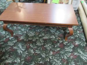 lot 309 image: Coffee table, top measures 42 x 20...