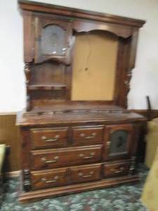 lot 336 image: Wood buffet 56 wide and 77 tall...