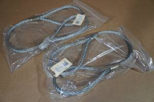 lot 60 image: 2 3 Wire Ropes with 9 Loops - 12 Cable