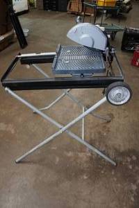 lot 105 image: Ryobi 7 Tile Saw with Laser and Stand
