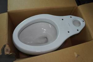 lot 190 image: Sterling Elongated Chair Height Toilet Bowl ONLY