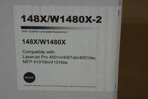 lot 234 image: 2-Pack 148x Toner Cartridges Black for LaserJet Pro -Black