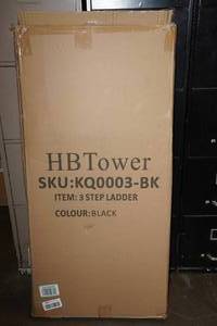 lot 257 image: HB Tower 3-Step Ladder -Black
