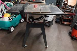 lot 1E image: Craftsman 10 Belt Drive Table Saw