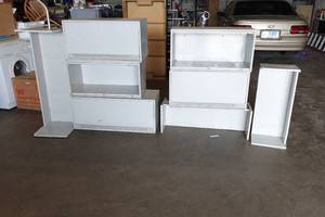 lot 295 image: Metal Cabinets and Shelves for Wall or Work Van