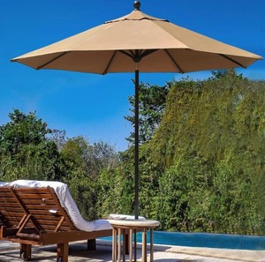 lot 42 image: EliteShade 10-Year Non-Fading 11ft Patio Umbrella -Beige