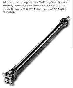 lot 65 image: Ford Expedition 2007-2014 Rear Complete Drive Shaft