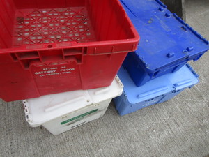 Hinged Lid Totes