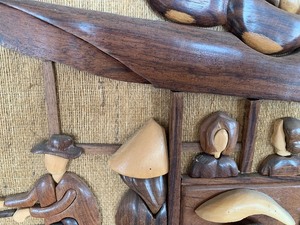 lot 40 image: Handmade wood pic, horse pic