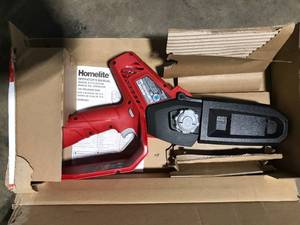 Homelite 12 V Lithium 6 in. Battery Pruning Mini Chainsaw with Internal 2.5 Ah Battery and Charger  Customer Returns See Pictures