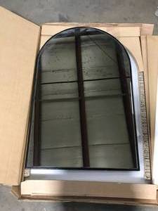 Home Decorators Collection Large Arched Black Classic Accent Mirror (39 in. H x 26 in. W) Customer Returns See Pictures