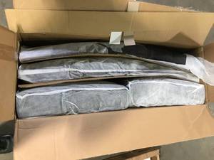 Noble House Crown Dark Grey Linen Dining Chair (Set of 2)  Customer Returns See Pictures