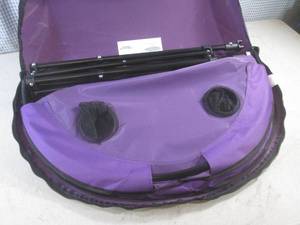 lot 30 image: (C-3) Portable Folding Pop-Up Table with Cupholders and Carry Bag