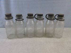 lot 36 image: (CSB) 6 Vintage Glass Mojonnier Milk Testing Bottles