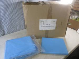 lot 62 image: (EW4) Case of 50 Ultra Fluid Resistant Flat Sheets - 10 Inner Packs of 5
