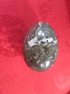 lot 65 image: (FS) Polished Stone Egg - Approx 2 34 x 1 78