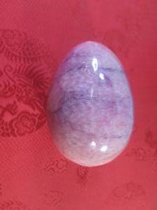 lot 69 image: (FS) Polished Stone Egg - Approx 2 58 x 1 34