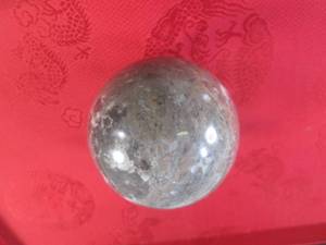 lot 78 image: (FS) 2 38 Polished Stone Sphere  Ball