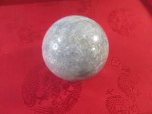 lot 79 image: (FS) 2 38 Polished Stone Sphere  Ball