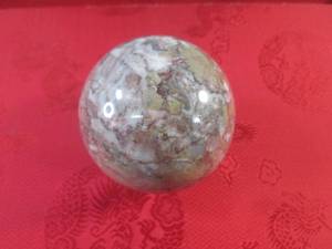 lot 81 image: (FS) 2 38 Polished Stone Sphere  Ball