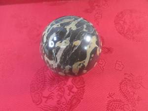 lot 82 image: (FS) 2 38 Polished Stone Sphere  Ball