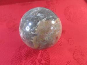 lot 83 image: (FS) 2 38 Polished Stone Sphere  Ball