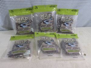 lot 147 image: (B-1) 6 Bags Wild River Green Chile Beef Jerky 3.5oz Bags Past Date