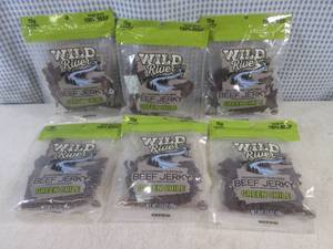 lot 153 image: (B-1) 6 Bags Wild River Green Chile Beef Jerky 3.5oz Bags Past Date