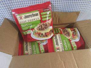 lot 158 image: (FRZ) Case 6 Bags Frozen Jimmy Dean Fully Cooked Turkey Sausage Crumbles 9.6oz Bags Past Date