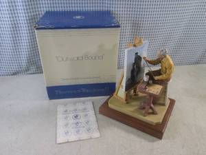 lot 169 image: (CSB) Vintage Norman Rockwell Outward Bound Figurine with Box and COA